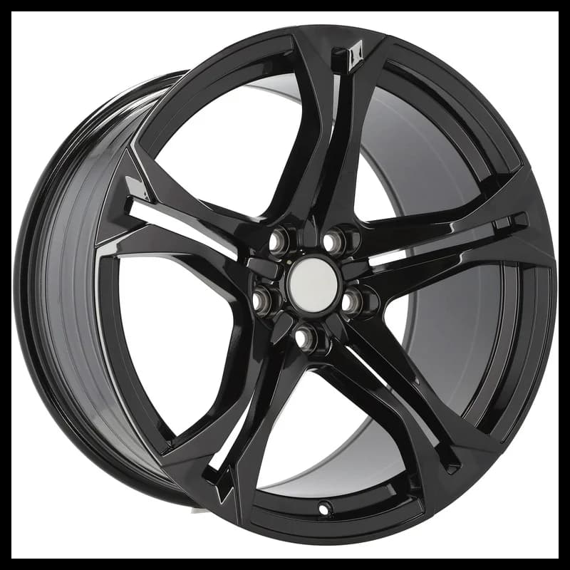 4 jantes 10.0 20 5x120 design chevrolet odlew niskociśnieniowy noir brillant