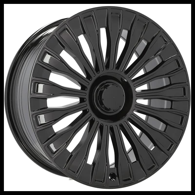 4 jantes 9.5 20 5x112 design mercedes fluotournage noir brillant