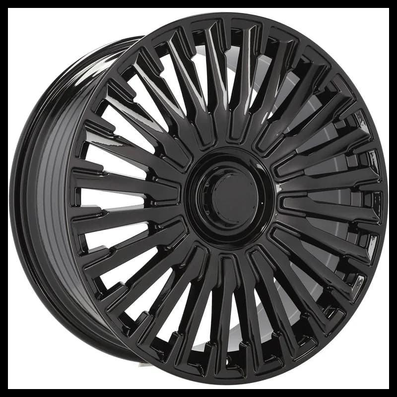 4 jantes 9.5 20 5x112 design mercedes fluotournage noir mat