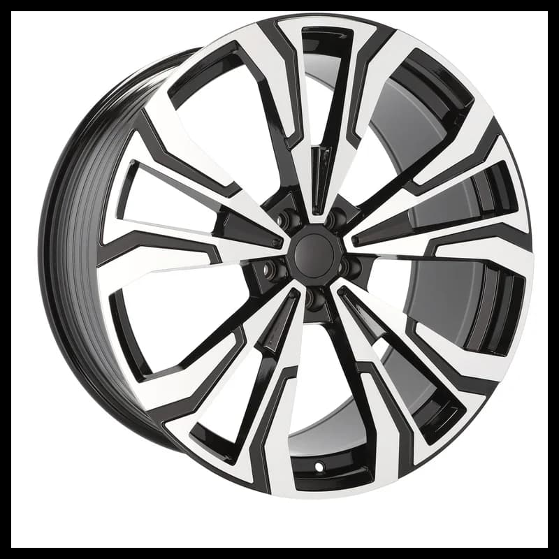 4 jantes 10.5 22 5x112 design bmw fluotournage noir brillant