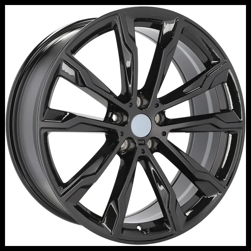 4 jantes 9.5 20 5x112 design bmw fluotournage noir brillant