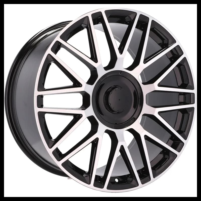 4 jantes 9.5 20 5x112 design mercedes fluotournage noir brillant