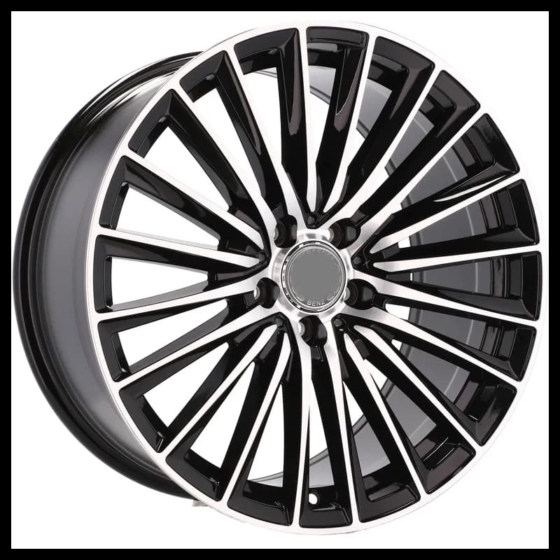 4 jantes 9.5 19 5x112 design mercedes odlew niskociśnieniowy noir brillant
