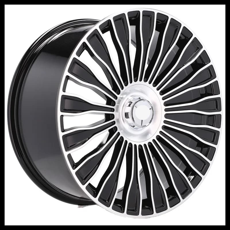 4 jantes 8.5 20 5x112 design mercedes fluotournage noir brillant