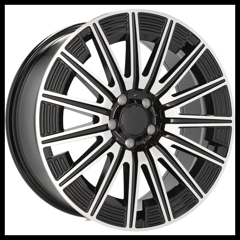 4 jantes 9.5 20 5x112 design mercedes fluotournage noir brillant