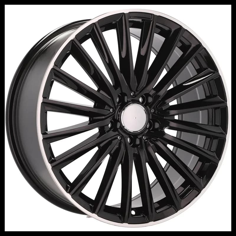 4 jantes 8.0 18 5x112 design mercedes fluotournage noir brillant