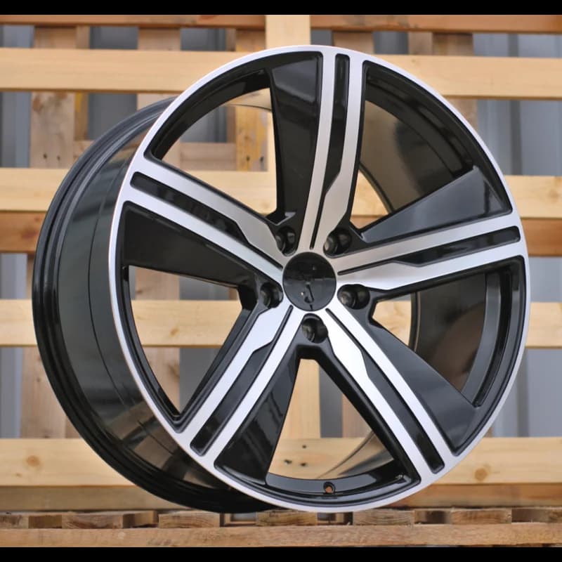 4 jantes 9.0 22 5x130 design porsche odlew niskociśnieniowy noir brillant