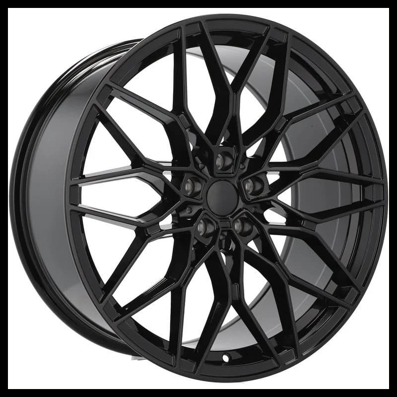 4 jantes 8.5 20 5x112 design bmw fluotournage noir brillant
