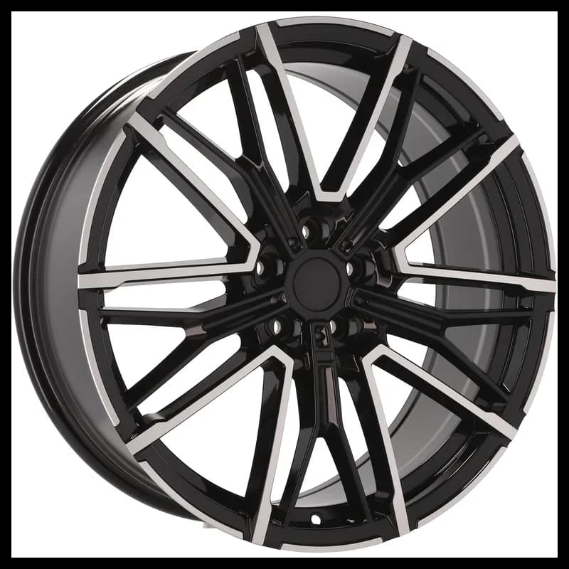 4 jantes 8.0 19 5x120 design bmw fluotournage noir brillant