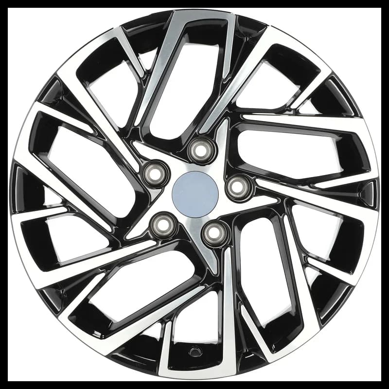 4 jantes 7.0 17 5x114.3 design hyundai fluotournage noir brillant