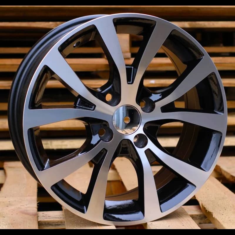 4 jantes 6.5 15 4x100 design hyundai odlew niskociśnieniowy noir brillant