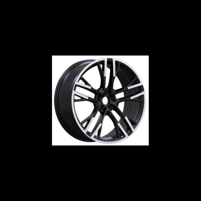 4 jantes 8.5 21 5x112 design audi fluotournage noir brillant