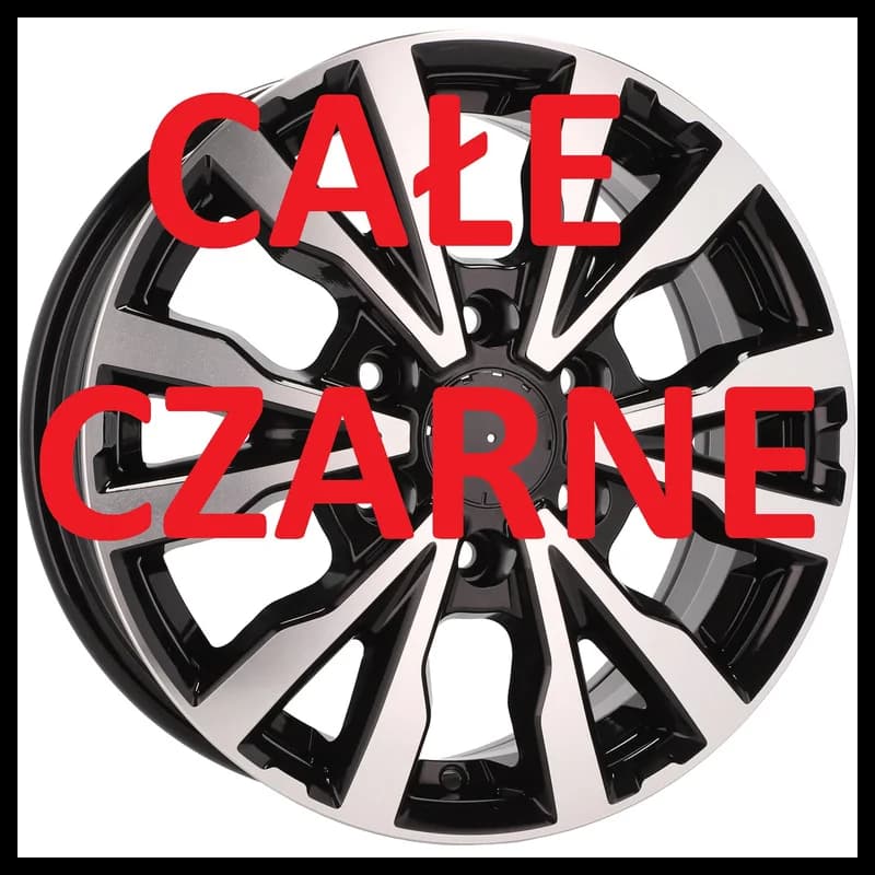 4 jantes 6.5 16 6x120 design ford fluotournage noir brillant