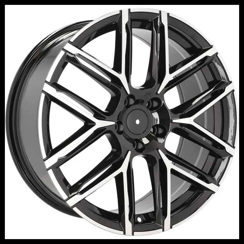 4 jantes 10.5 23 5x112 design audi fluotournage noir brillant