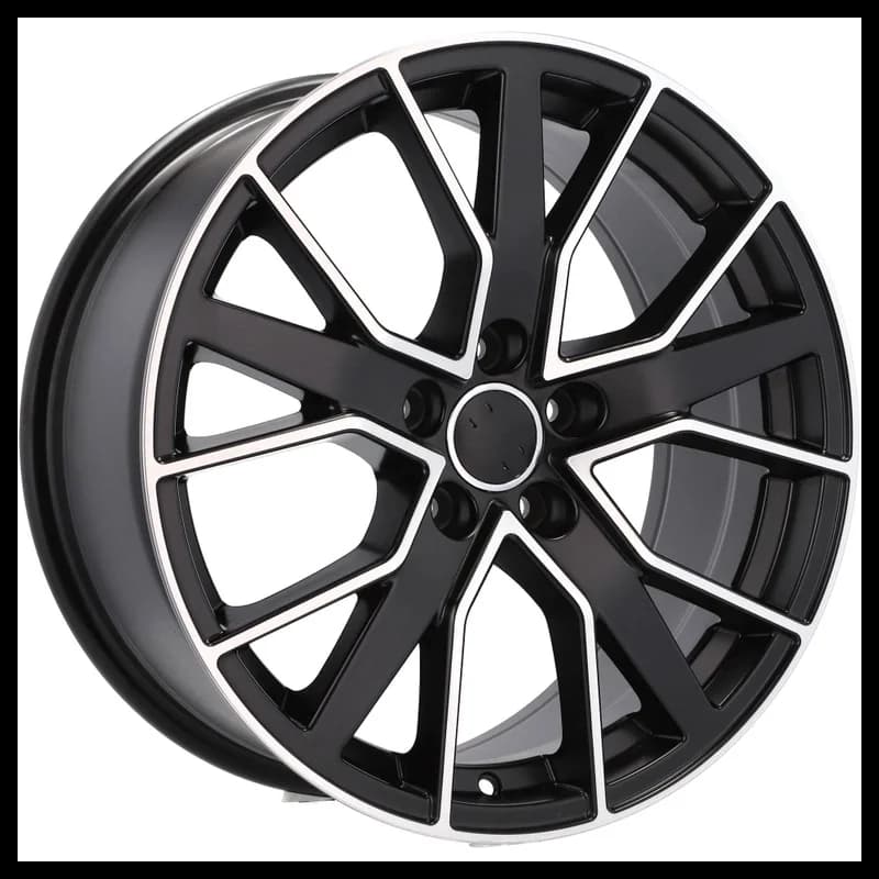 4 jantes 8.5 19 5x112 design audi fluotournage noir brillant