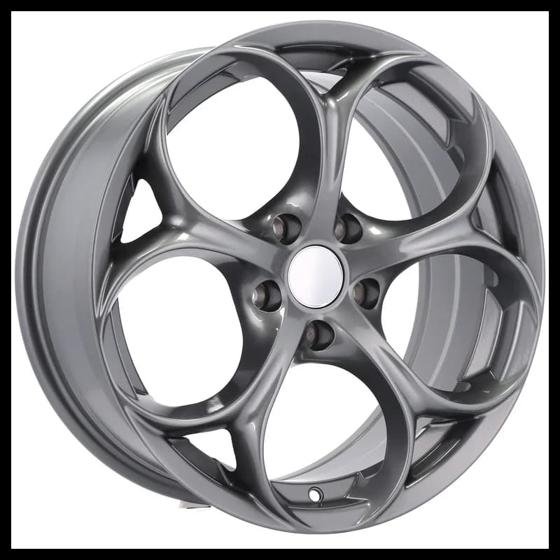 4 jantes 8.0 19 5x110 design alfa romeo fluotournage gris brillant