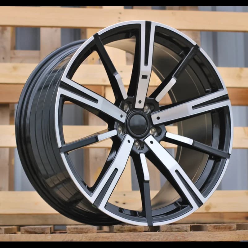 4 jantes 8.5 20 5x112 design bmw fluotournage noir brillant
