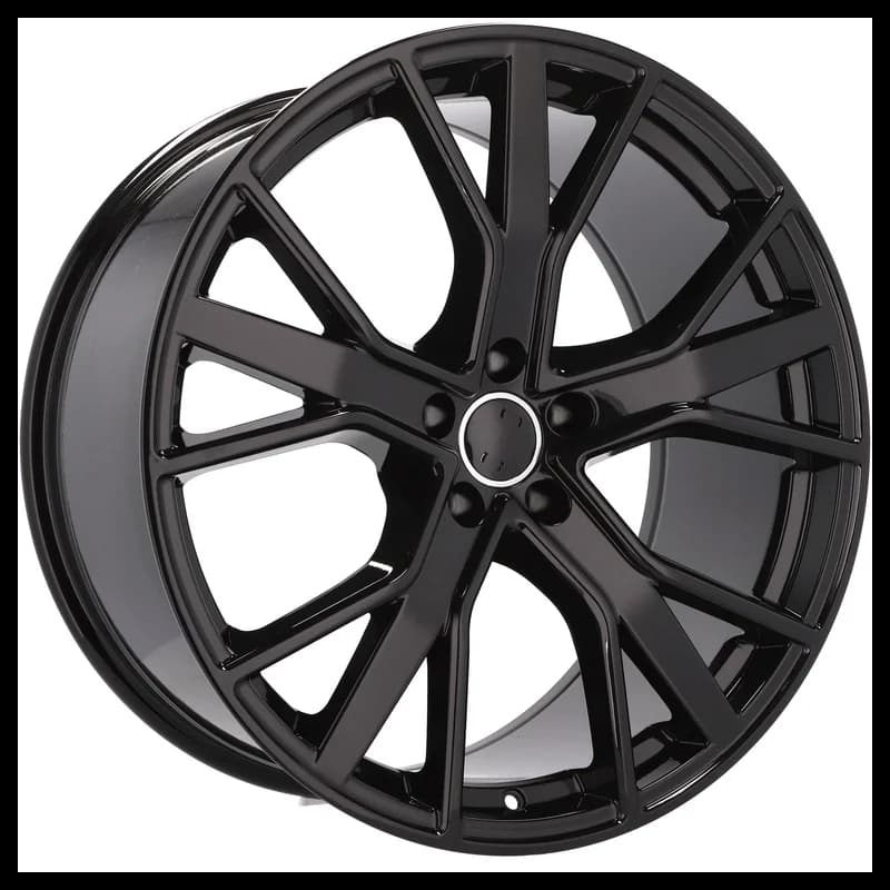 4 jantes 9.0 20 5x112 design audi fluotournage noir brillant