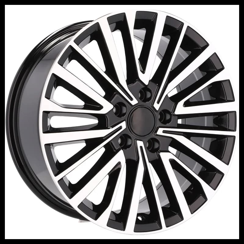 4 jantes 8.5 19 5x120 design volkswagen fluotournage noir brillant