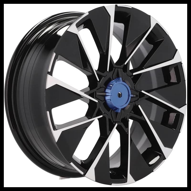 4 jantes 7.0 17 4x100 design renault fluotournage noir brillant