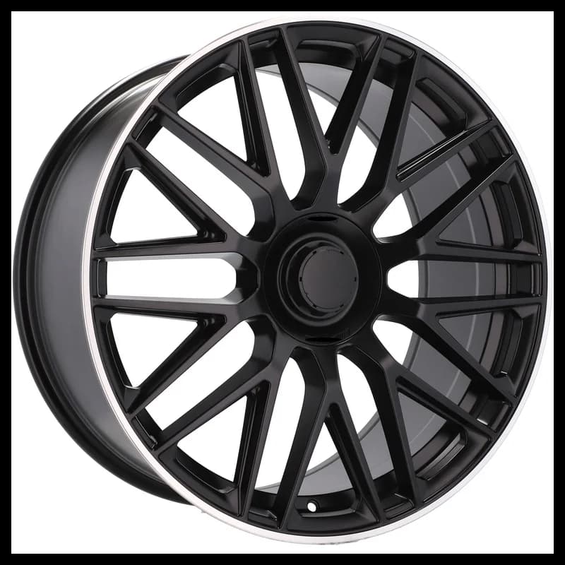 4 jantes 8.5 19 5x112 design mercedes fluotournage noir mat