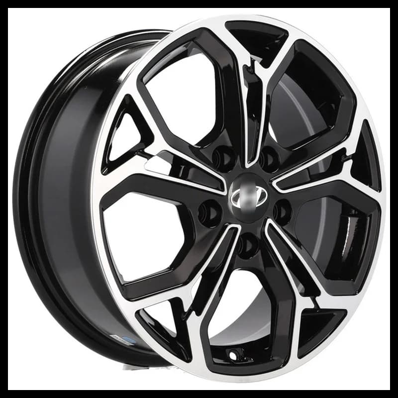 4 jantes 7.5 19 5x114.3 design kia fluotournage noir brillant