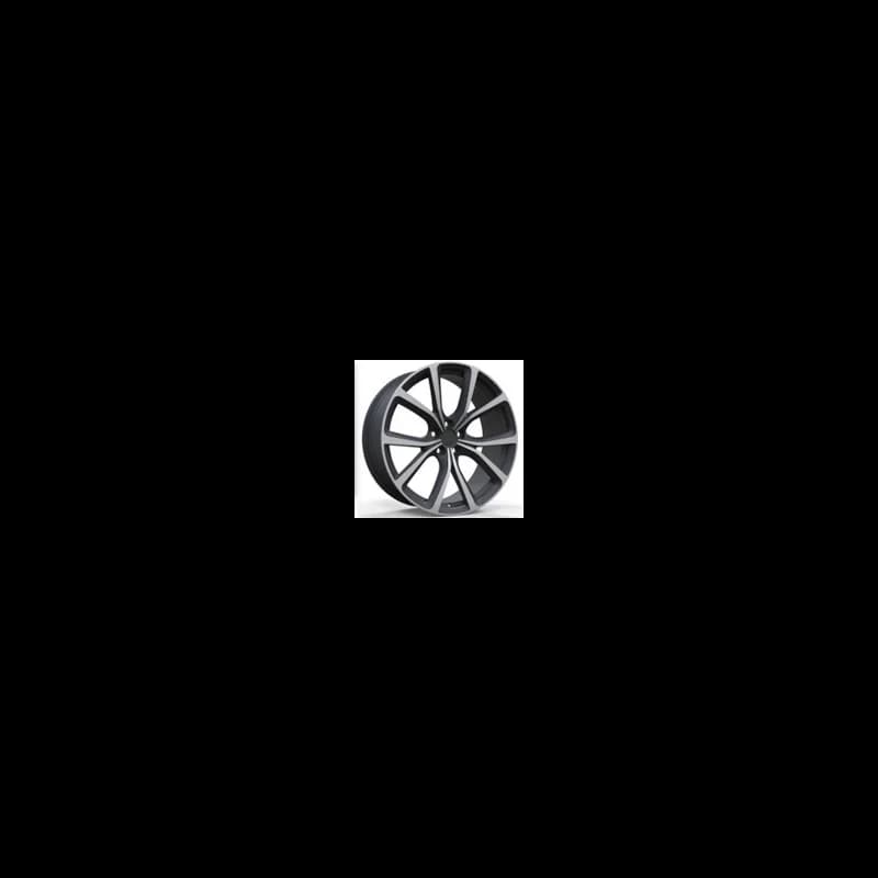 4 jantes 8.5 20 5x108 design jaguar fluotournage noir brillant
