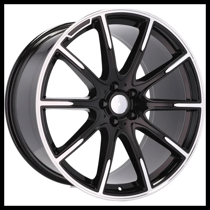 4 jantes 8.0 18 5x112 design mercedes fluotournage noir brillant