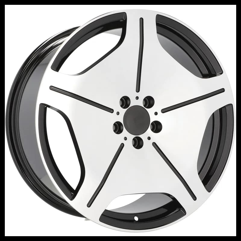 4 jantes 8.5 20 5x112 design mercedes fluotournage noir brillant