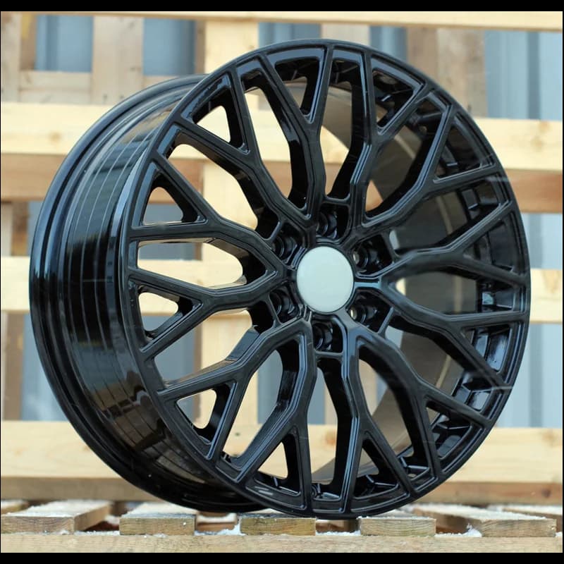 4 jantes 8.0 18 6x120 design ford fluotournage noir brillant