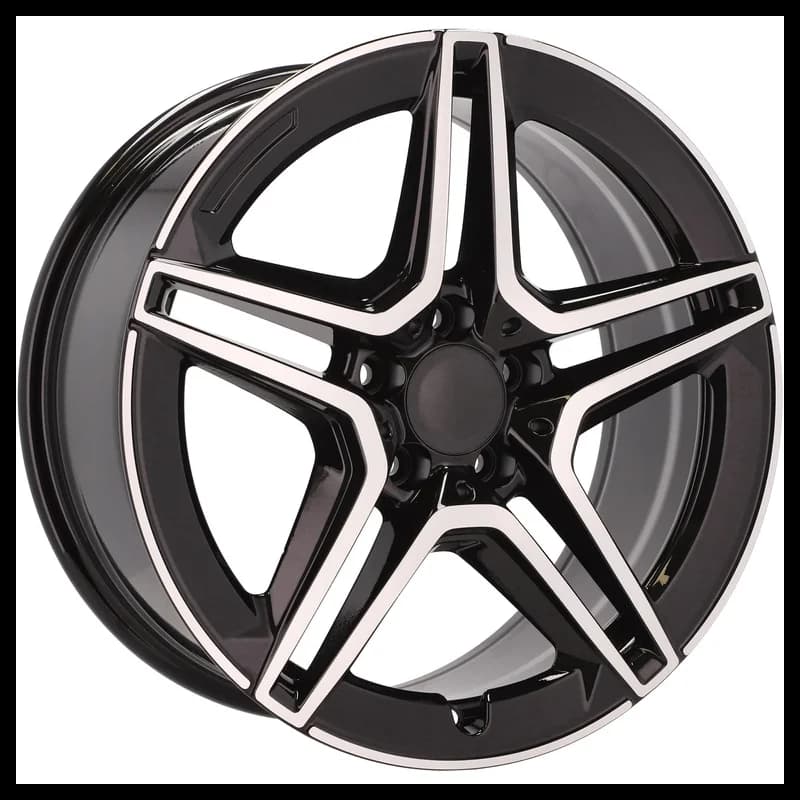 4 jantes 8.5 20 5x112 design mercedes fluotournage noir brillant