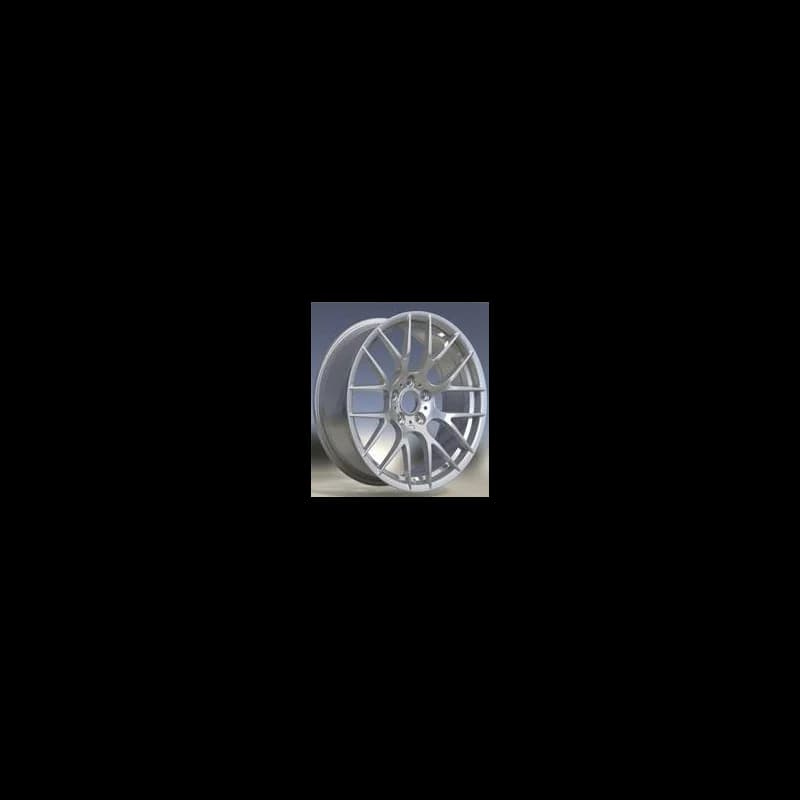 4 jantes 9.0 19 5x120 design bmw fluotournage argent brillant