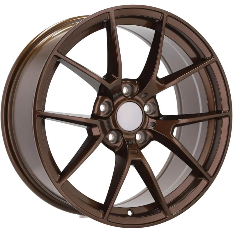 4 jantes 8.5 19 5x120 design bmw fluotournage brun brillant