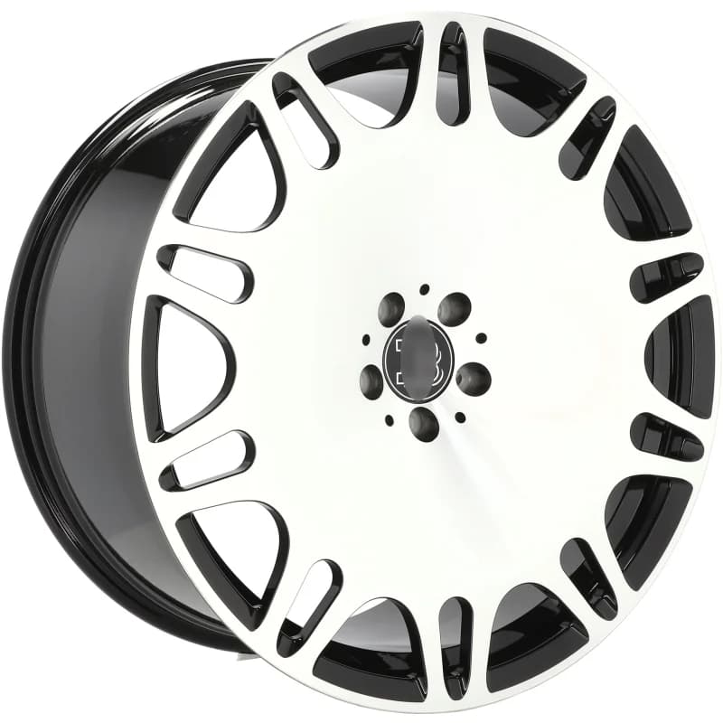 4 jantes 10.0 22 5x112 design mercedes forgé noir brillant