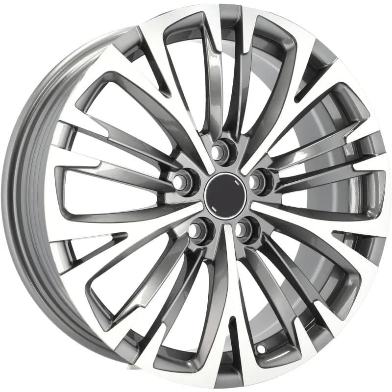 4 jantes 7.0 17 5x114.3 design toyota fluotournage gris brillant