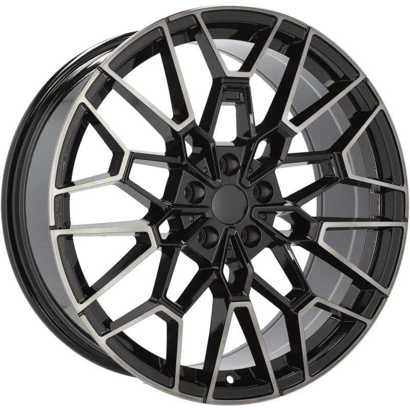 4 jantes 8.5 20 5x112 design bmw fluotournage noir brillant