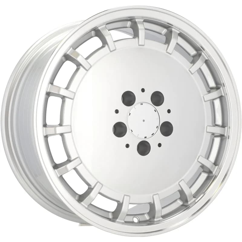 4 jantes 8.0 17 5x112 design mercedes fluotournage argent brillant