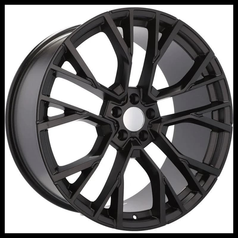 4 jantes 9.5 22 5x112 design bmw fluotournage noir brillant