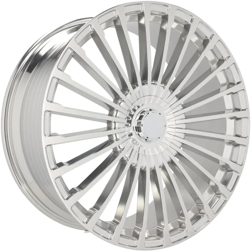 4 jantes 10.0 23 5x112 design mercedes forgé argent brillant
