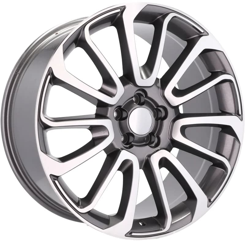 4 jantes 10.0 23 5x120 design land rover fluotournage gris brillant