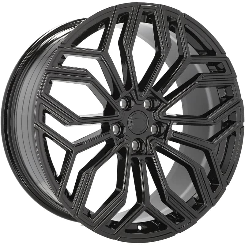 4 jantes 10.0 23 5x120 design land rover fluotournage noir mat