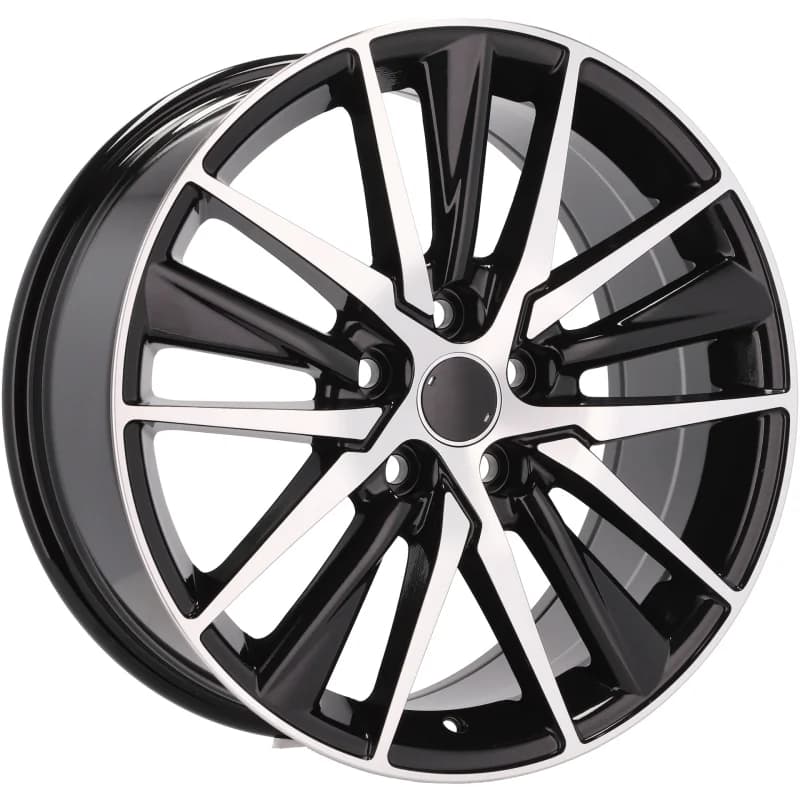 4 jantes 8.0 19 5x114.3 design toyota fluotournage noir brillant