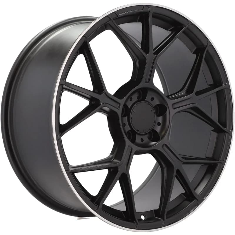 4 jantes 8.5 19 5x112 design mercedes fluotournage noir mat