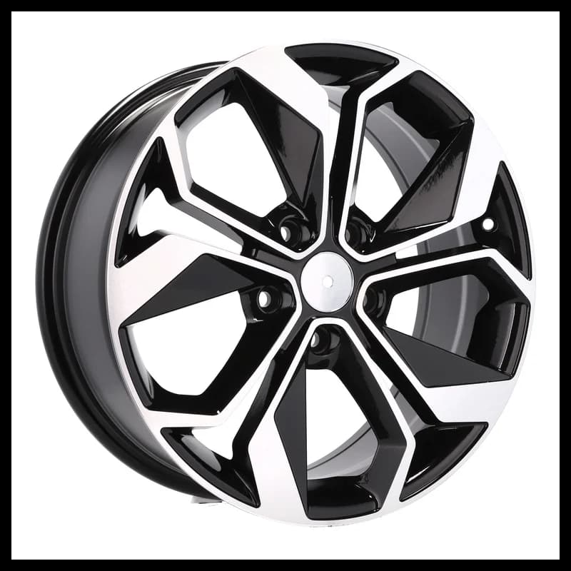 4 jantes 6.5 15 5x114.3 design renault odlew niskociśnieniowy noir brillant