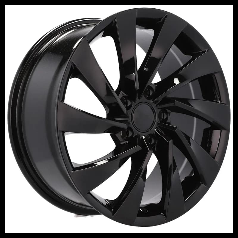 4 jantes 8.0 19 5x112 design volkswagen fluotournage noir brillant