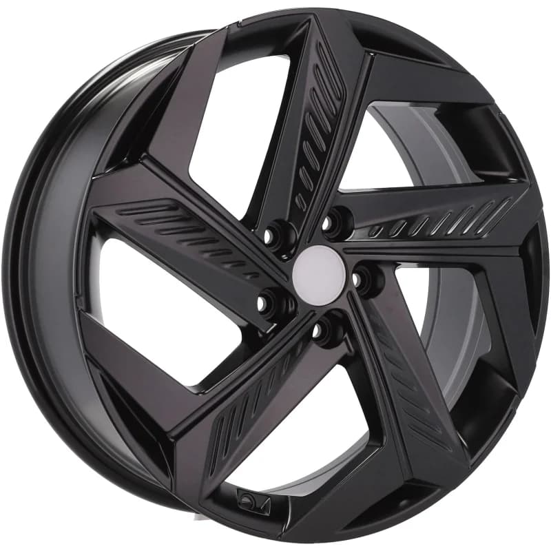 4 jantes 7.5 19 5x114.3 design hyundai fluotournage noir brillant