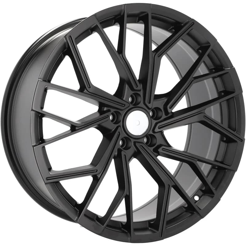 4 jantes 8.0 18 5x112 design audi fluotournage noir mat