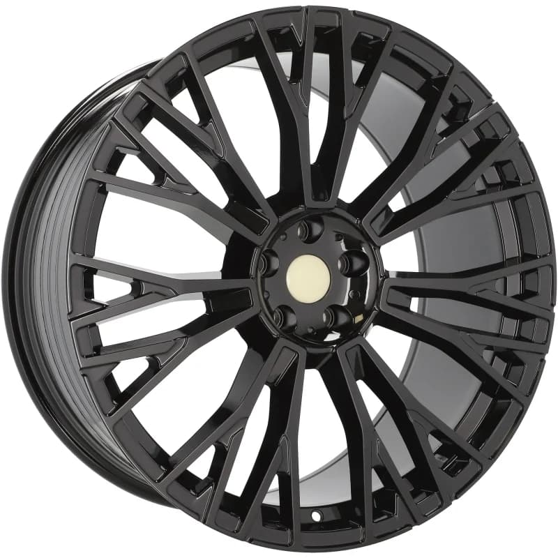 4 jantes 9.5 22 5x112 design bmw fluotournage noir brillant