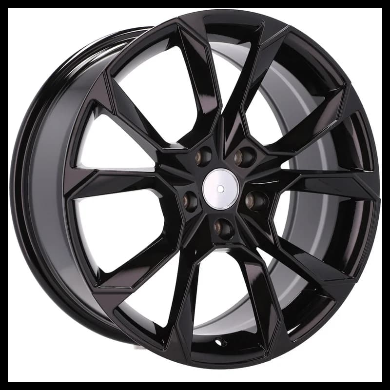 4 jantes 8.0 18 5x112 design skoda odlew niskociśnieniowy noir brillant