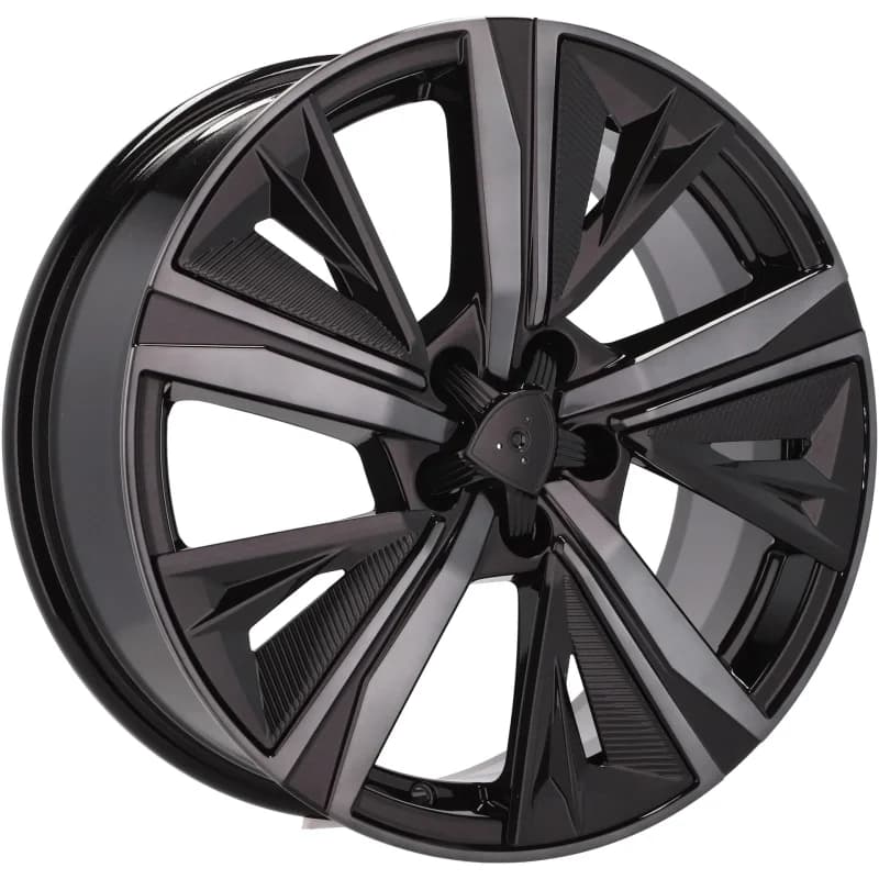 4 jantes 7.0 17 5x108 design peugeot odlew niskociśnieniowy noir brillant